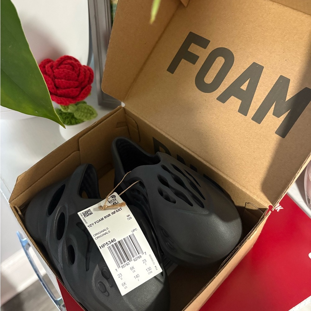 Adidas Black Foam Slides